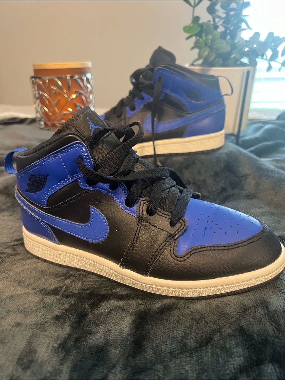 Jordan Kids Sneakers - Black and Royal Blue
